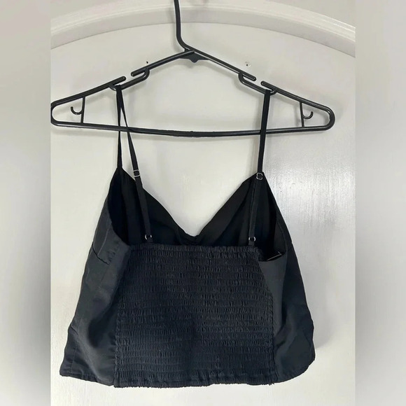 Abercrombie & Fitch | Black Lace Satin Tank size medium - Picture 2 of 7